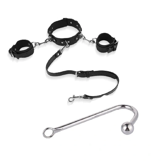 5334 Cuffs Beaded Elegant with Hook Anal Collar and 0306